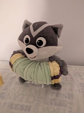 Disney Parks Tiana's Bayou Adventure Apollo the Racoon Plush w/ Accordion 10"
